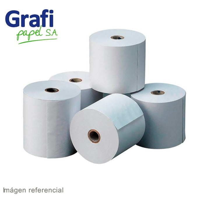 Contómetro térmico 55gr 80x80x13 mm x 20 und Grafipapel