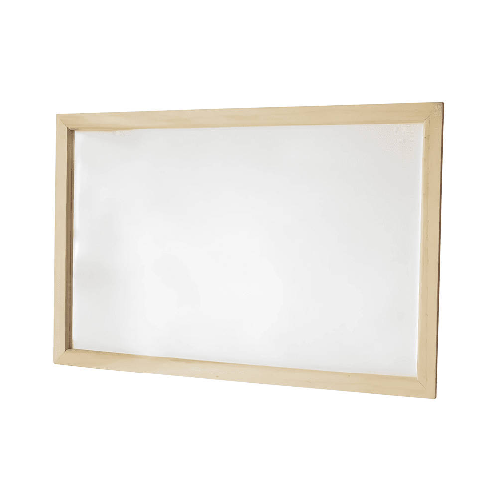 Pizarra blanca 45cm x 60cm marco de madera Dimerc