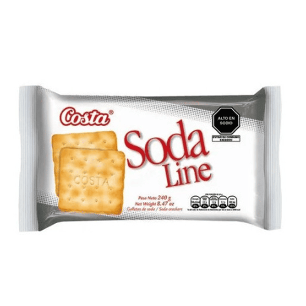 Galleta de soda line 40 gr pack x 6 un Costa