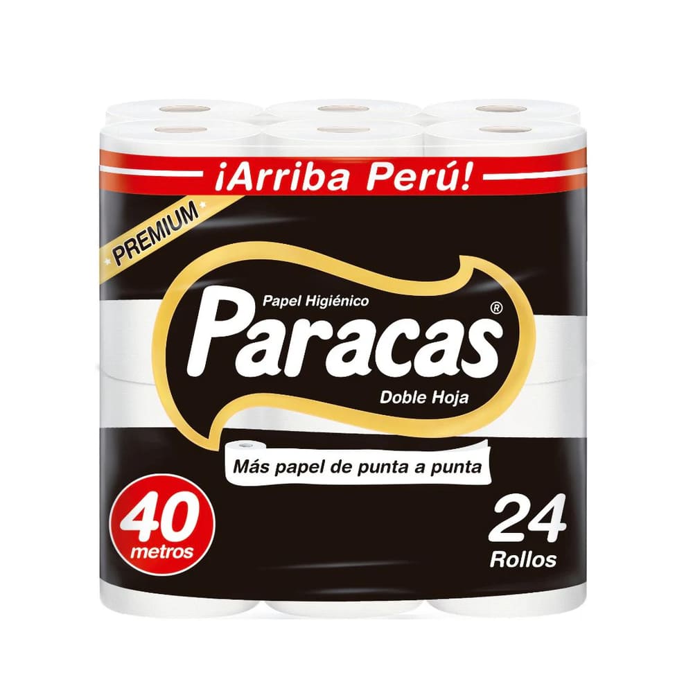Papel higiénico blanco doble hoja