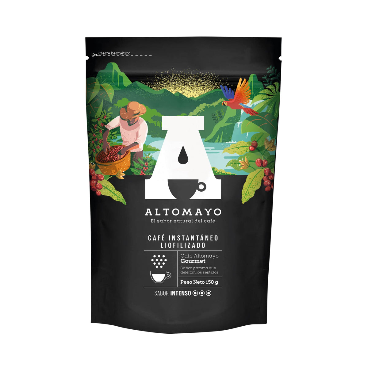 Café instantáneo gourmet doypack 150 gr Altomayo