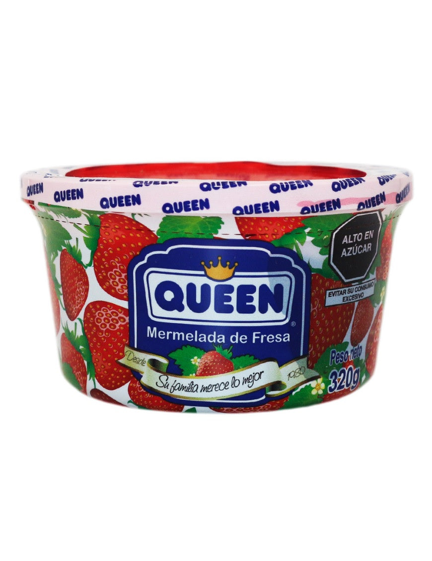 Mermelada de fresa pote 320 gr Queen