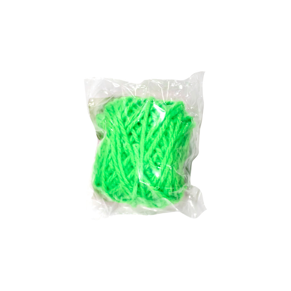 Lana gruesa ovillo verde limón x 10 gramos