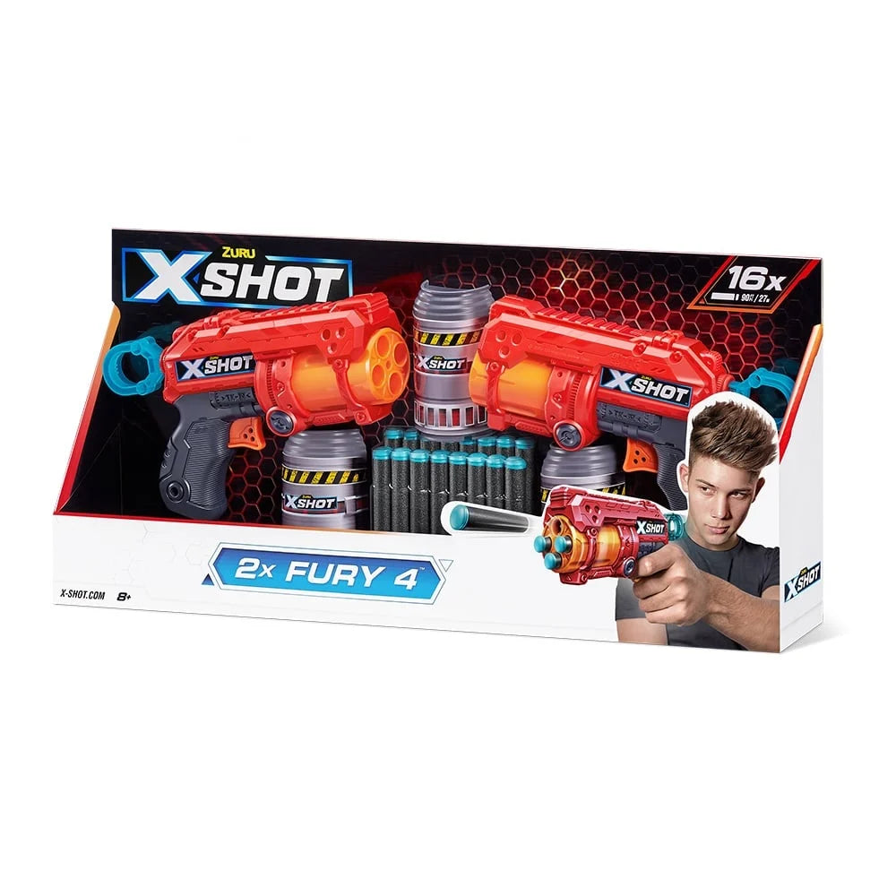 Pack x2 lanzador fury 4 X-shot