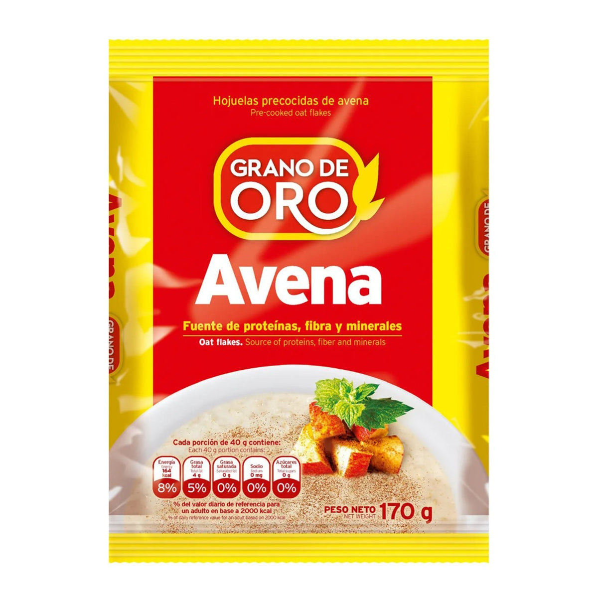 Avena clásica 170 gr Grano de Oro