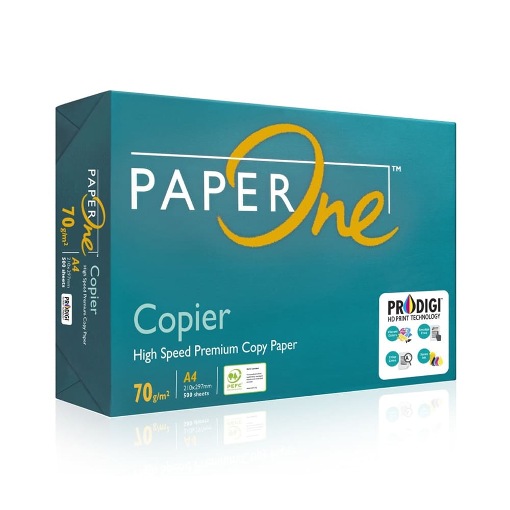 Papel Fotocopia A4 70 gr 500 hojas Paper One