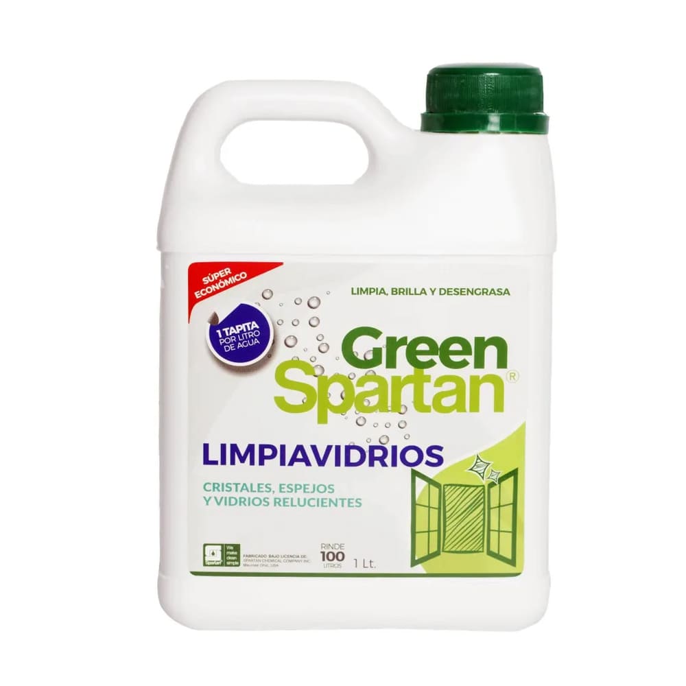 Limpia vidrios green 1lt Spartan