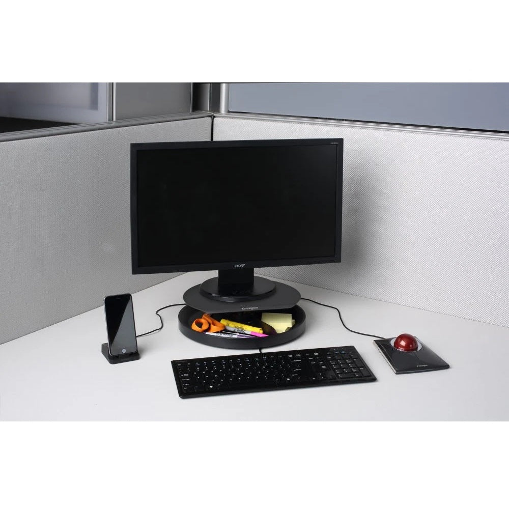 Base para Monitor Smartfit® Spin2® Negra, pantallas de hasta 24" Kensington