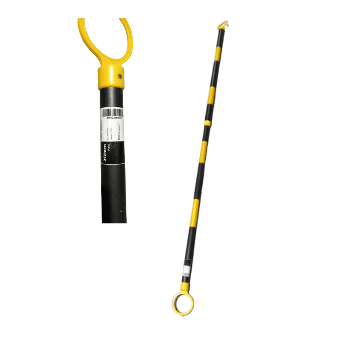 Barra retractil amarillo/negro 215-228cm BRPVC-AN Dimerc