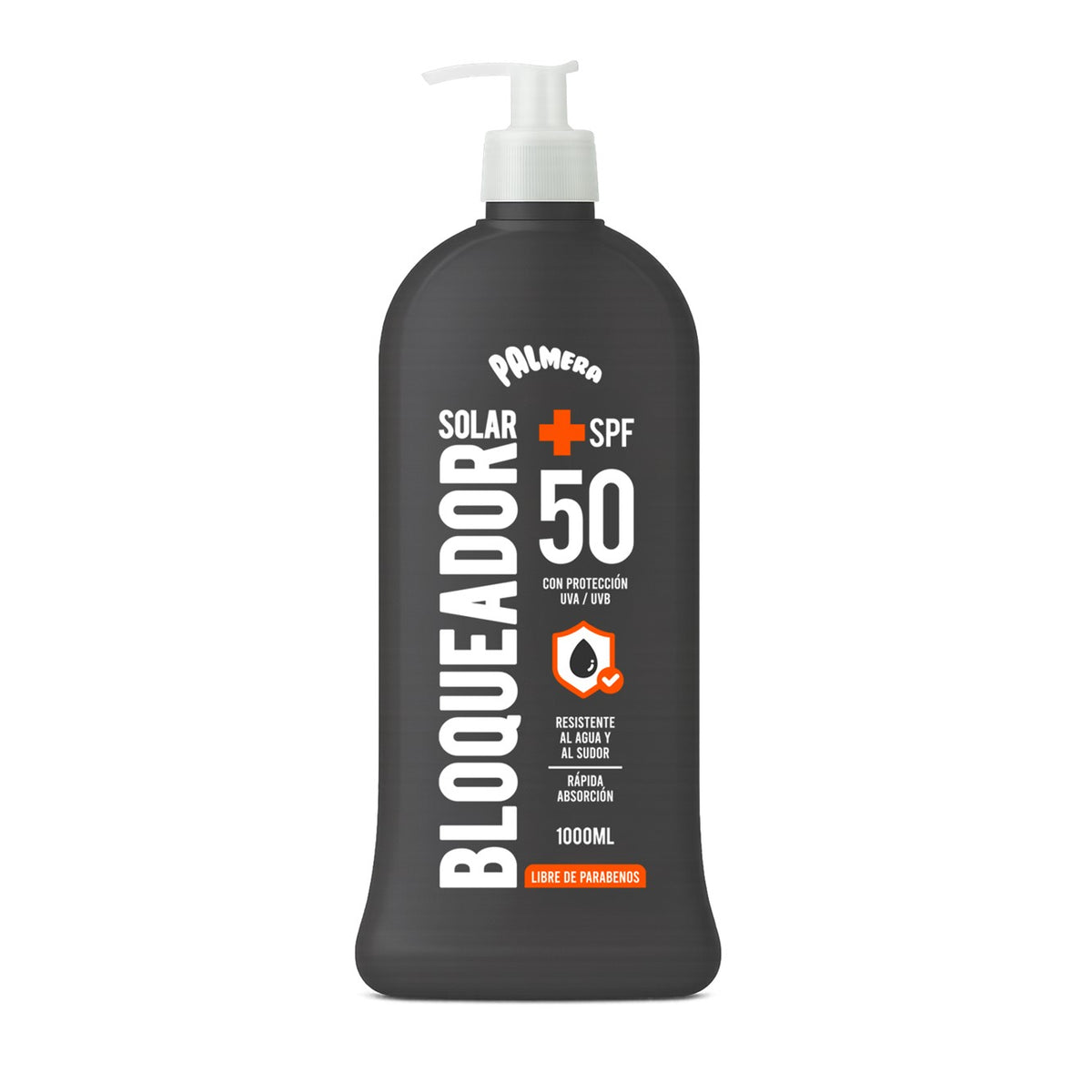 Bloqueador Solar Water Proof 50 SPF+x 1000 ml Palmera