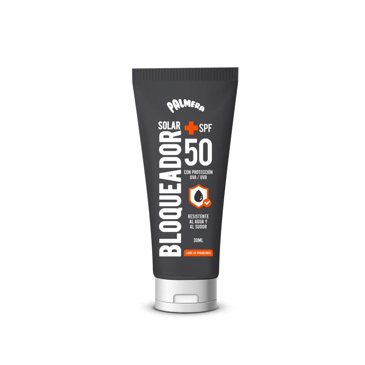 Bloqueador Solar Water Proof 50 SPF+ Tubo x 30 ml Palmera