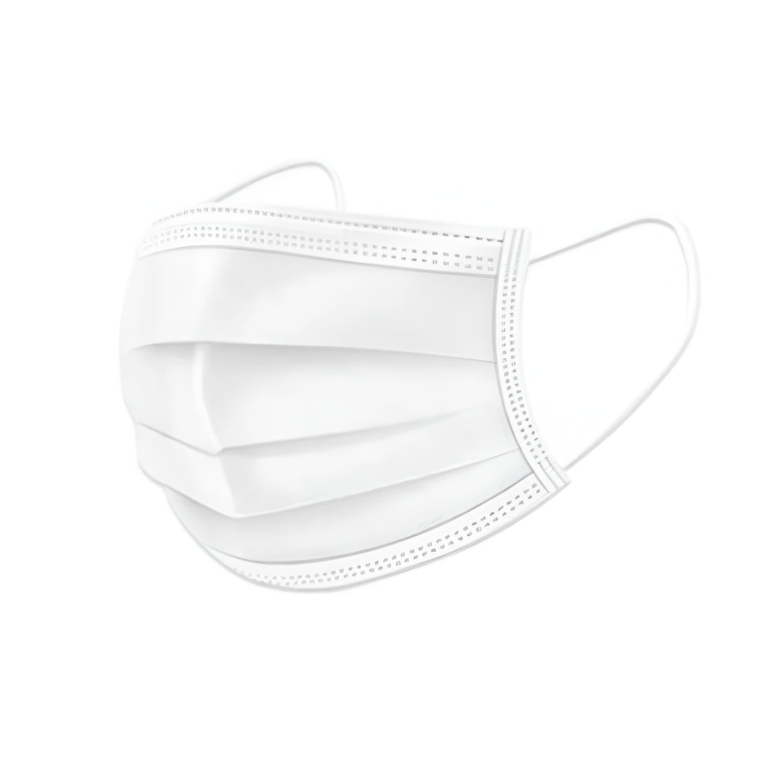 Mascarilla 3 pliegues blanco cn104-b PQ50 Dimerc