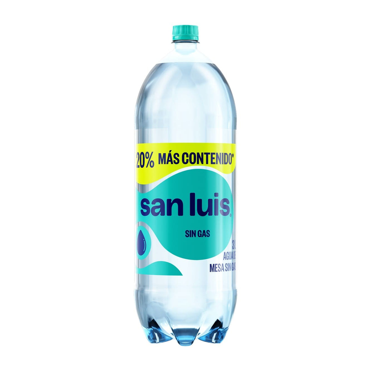 Agua de mesa sin gas 3 lt pack x 6 un San Luis
