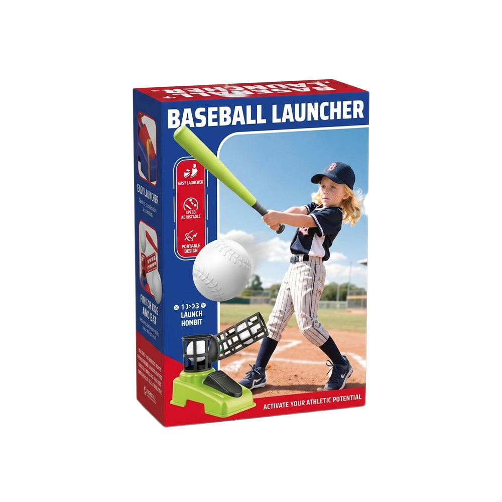 Juego de béisbol infantil con tirador