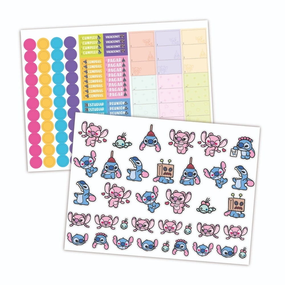 Calendario 2027 escritorio Stitch