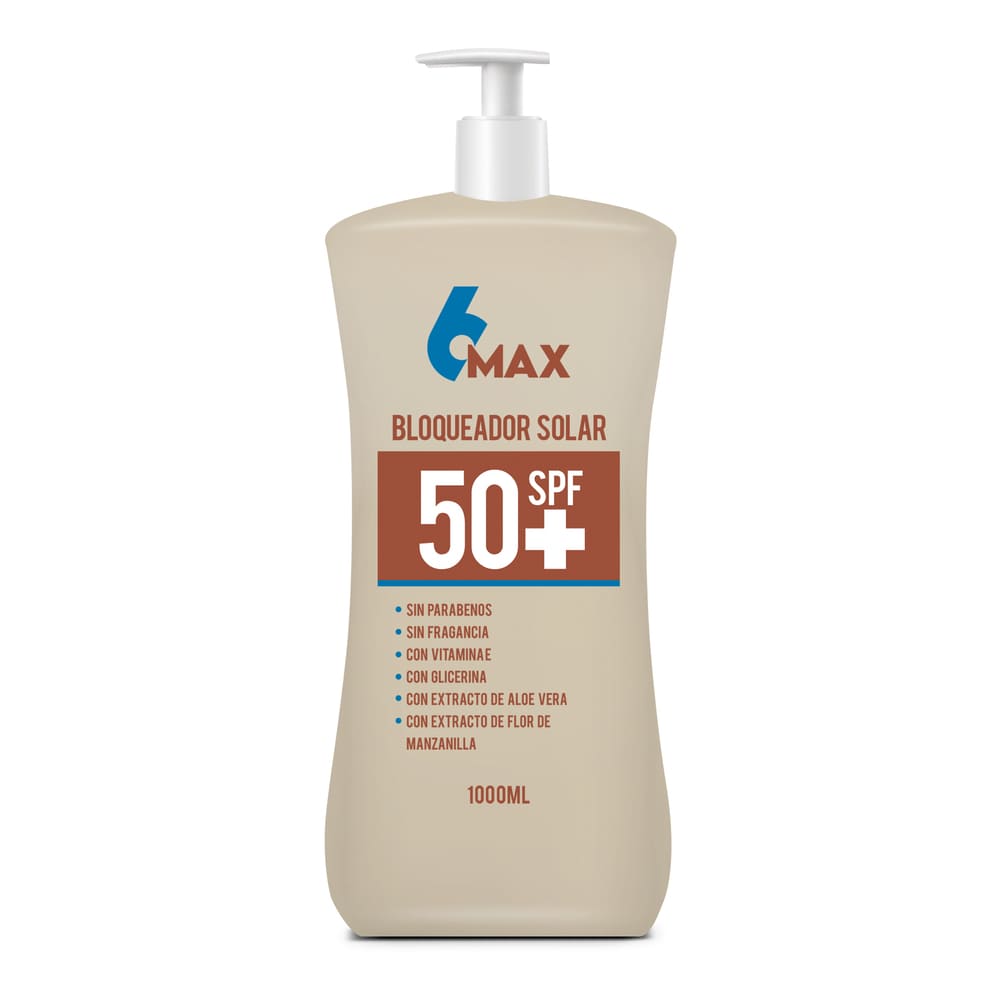 Bloquedor SPF50 frasco x 1 Lt 6MAX