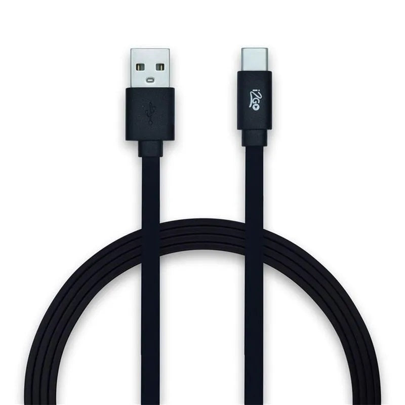 Cable USB-A a USB-C 1.20 metros negro I2GO