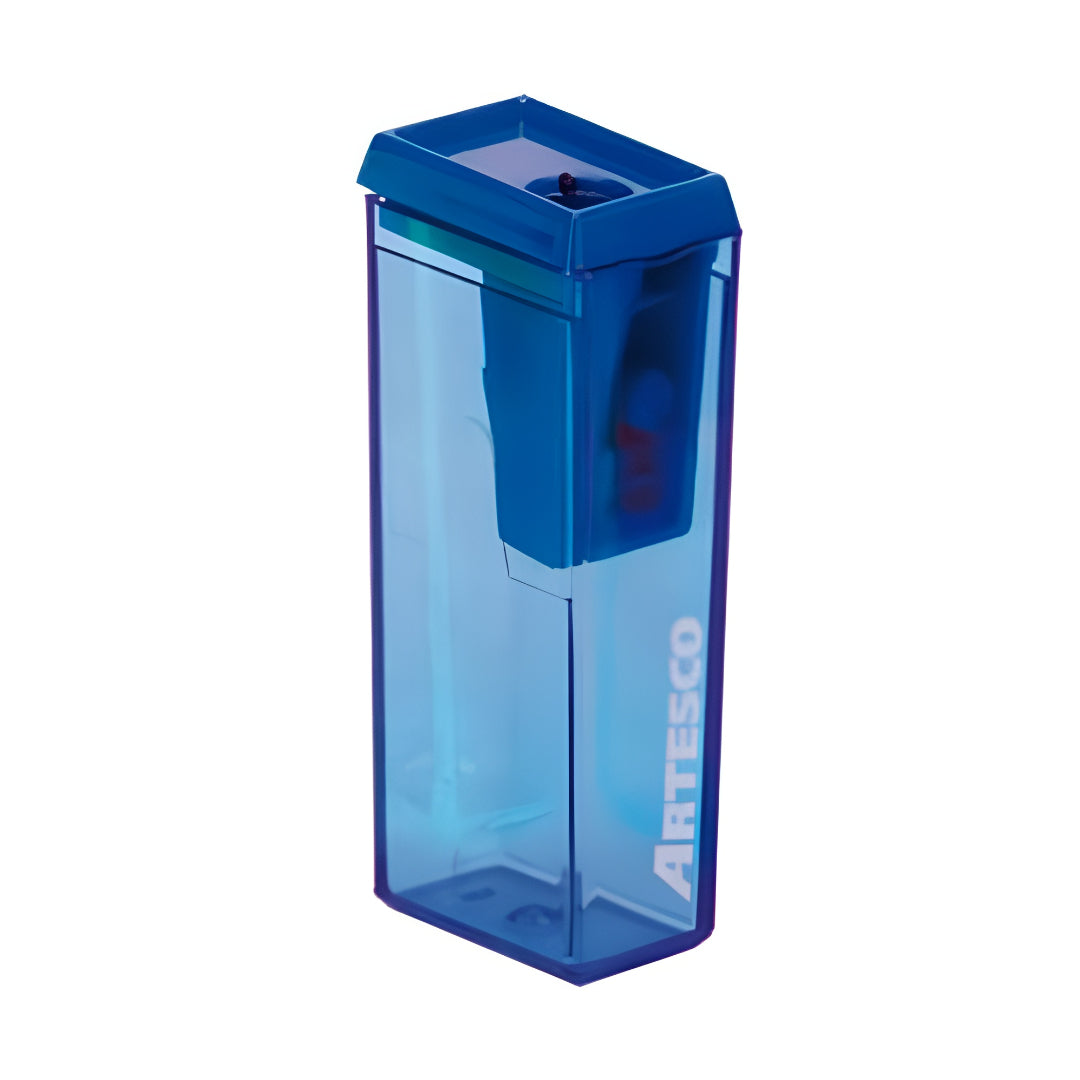 Tajador plástico simple con depósito rectangular 557 Artesco