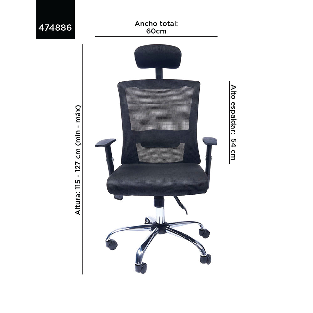 Silla Presidencial RTA C4570 negro Venso