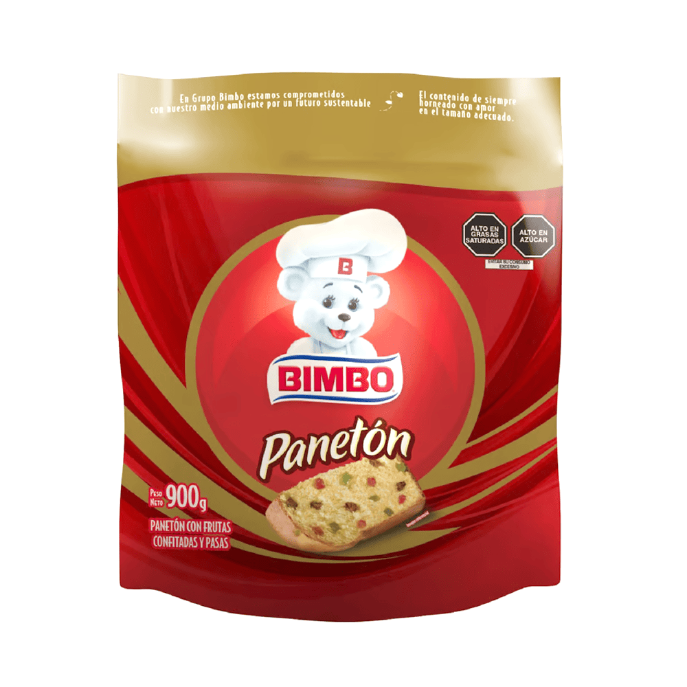 Panetón bolsa 900 gr Bimbo
