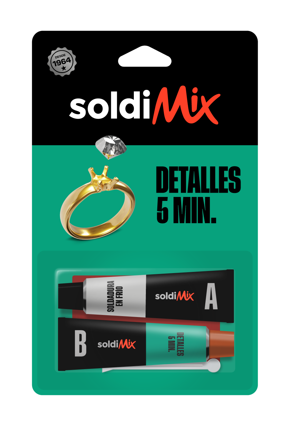 Pegamento 5 minutos Soldimix