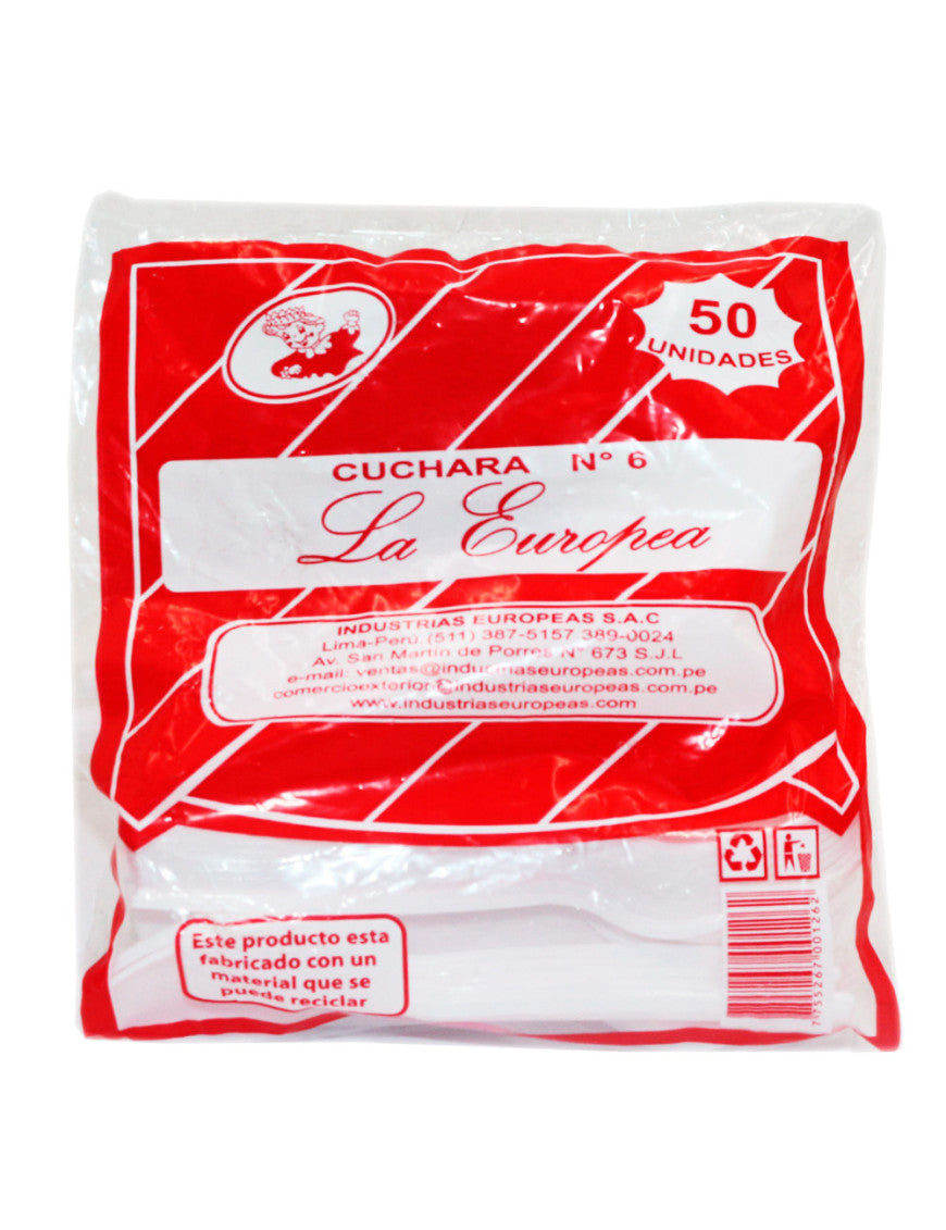 Cuchara mediana descartable x 50 unidades