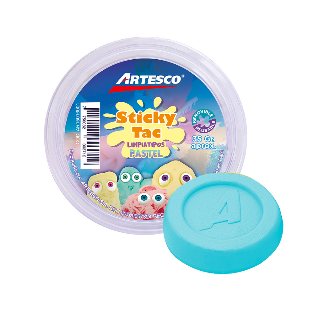 Limpiatipo 35gr colores pastel Artesco