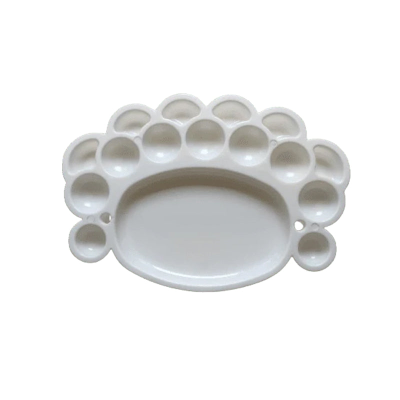 Paleta de pintar mediano blanco