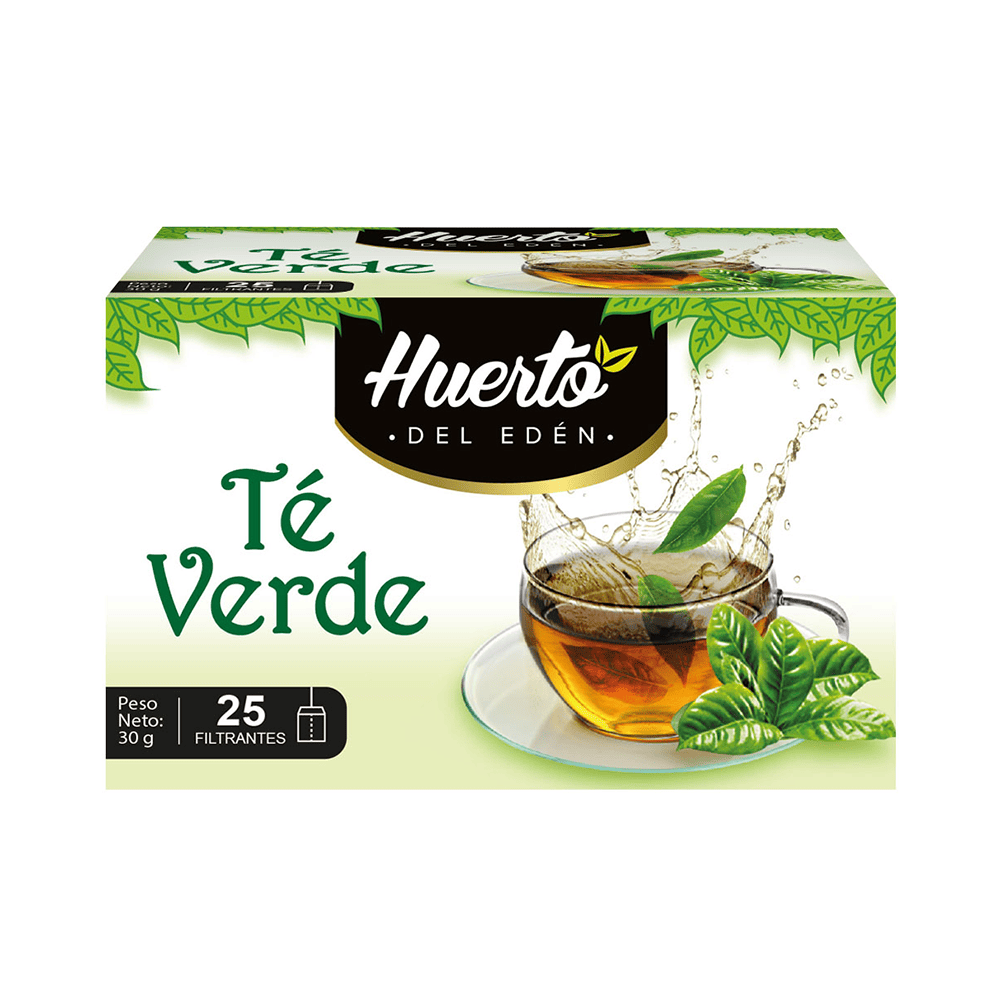 Té verde caja x 25 und huerto del eden