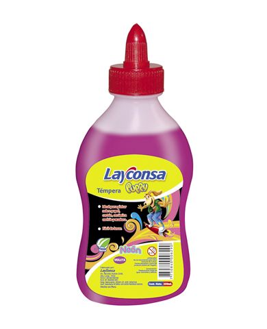 Tempera violeta neon 250ml puppy Layconsa