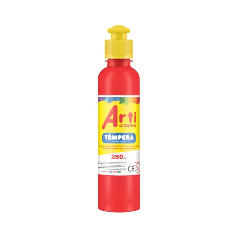 Témpera roja 250 ml Arti Creativo