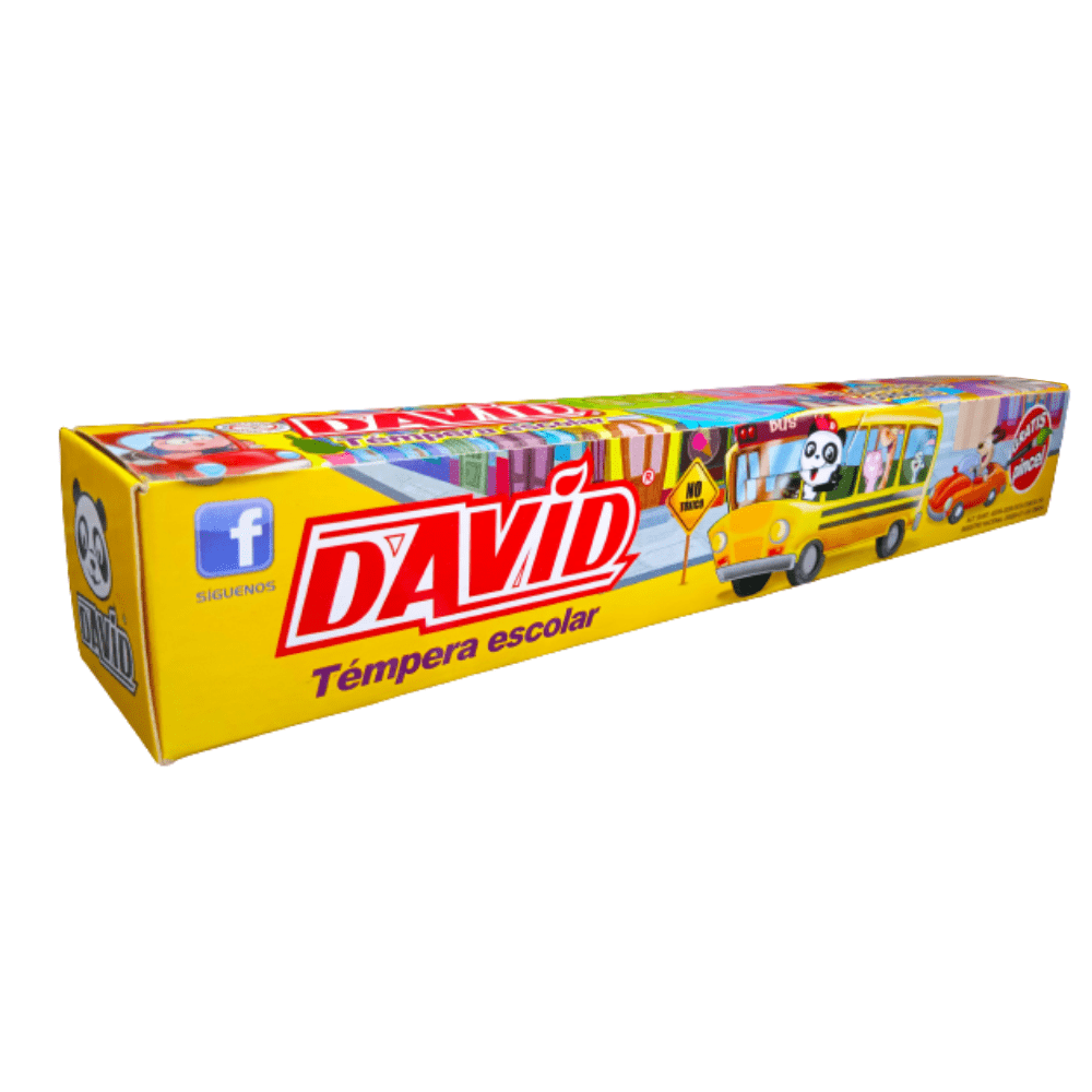 Témperas 7 colores + pincel David