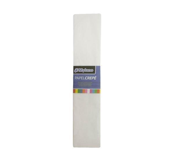 Papel crepé color blanco 50 x 180 cm x unidad
