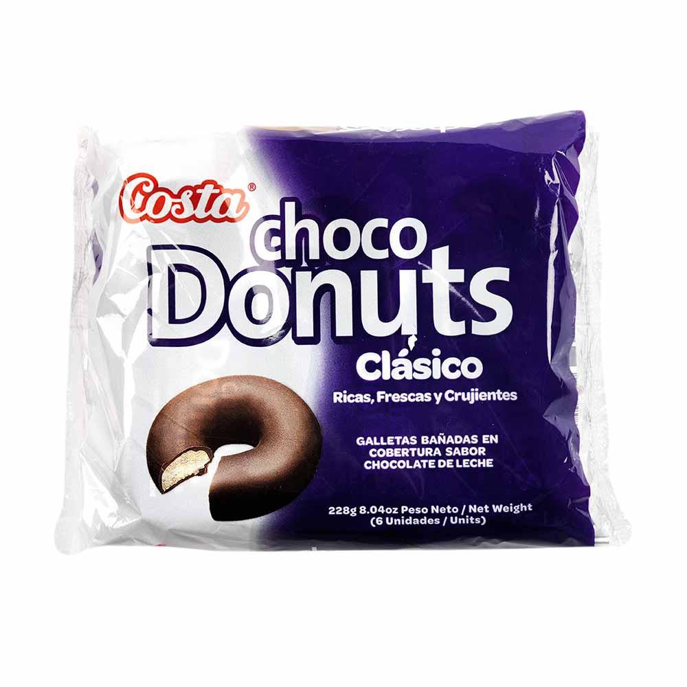 Galleta choco donuts 33 gr x 6 und Costa