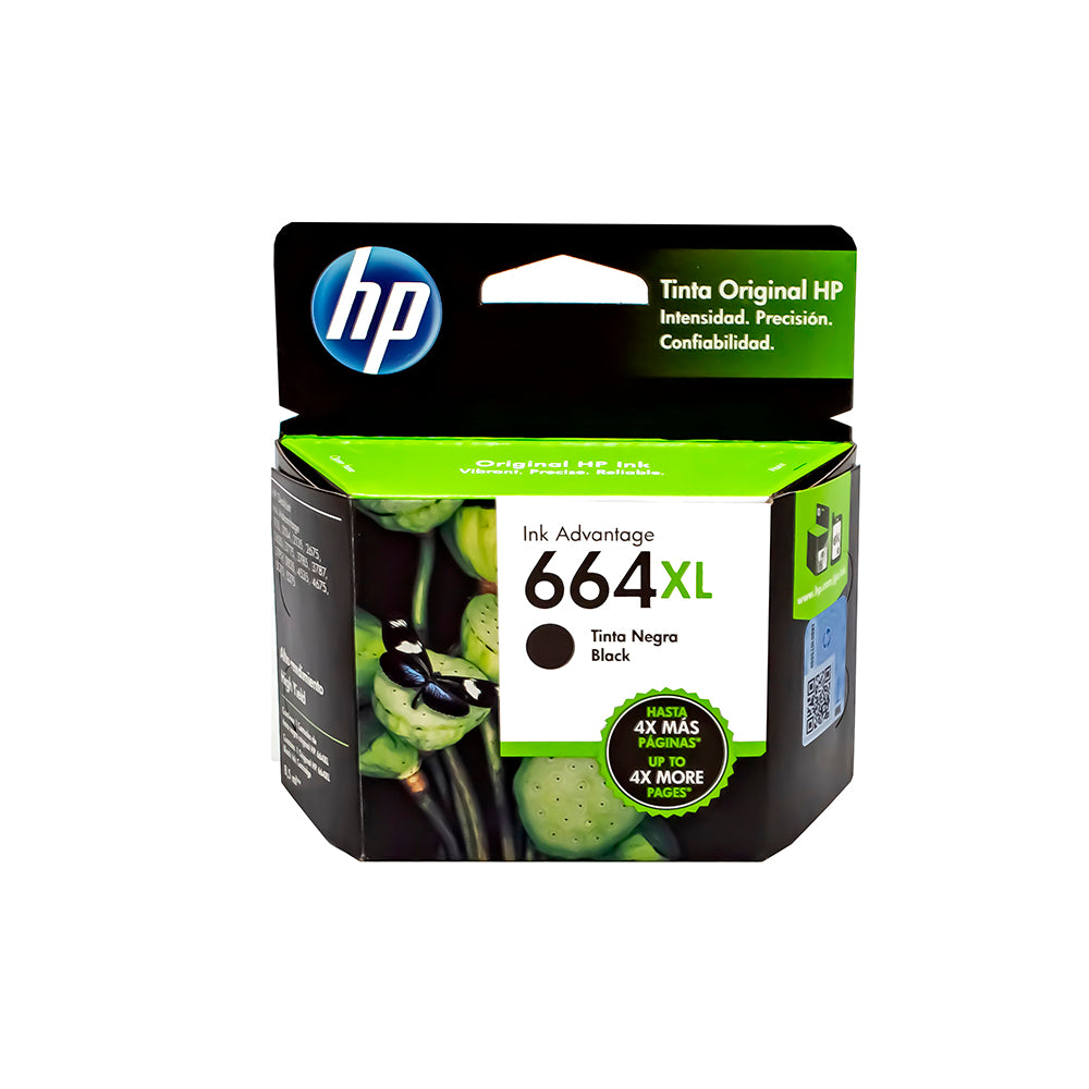 TINTA F6V31AL (664XL) NEGRO 480 PAG HP
