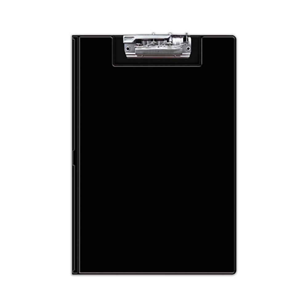 Folder doble tapa con sujetador superior Oficio color negro Artesco