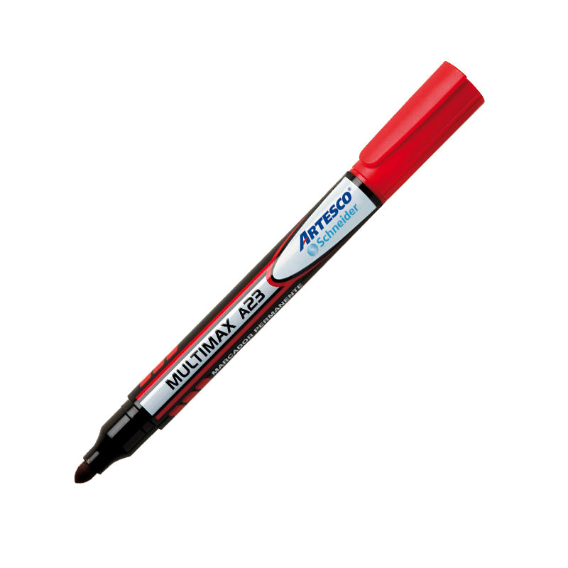 Plumón permanente punta redonda rojo a-23 Artesco