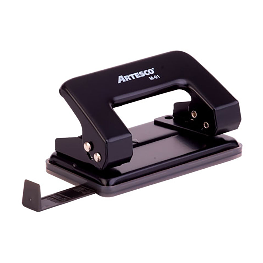 Perforador escolar m-01 11 hojas color negro Artesco