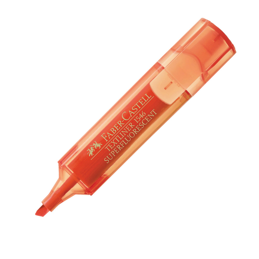 Resaltador naranja textliner superfluor faber castell