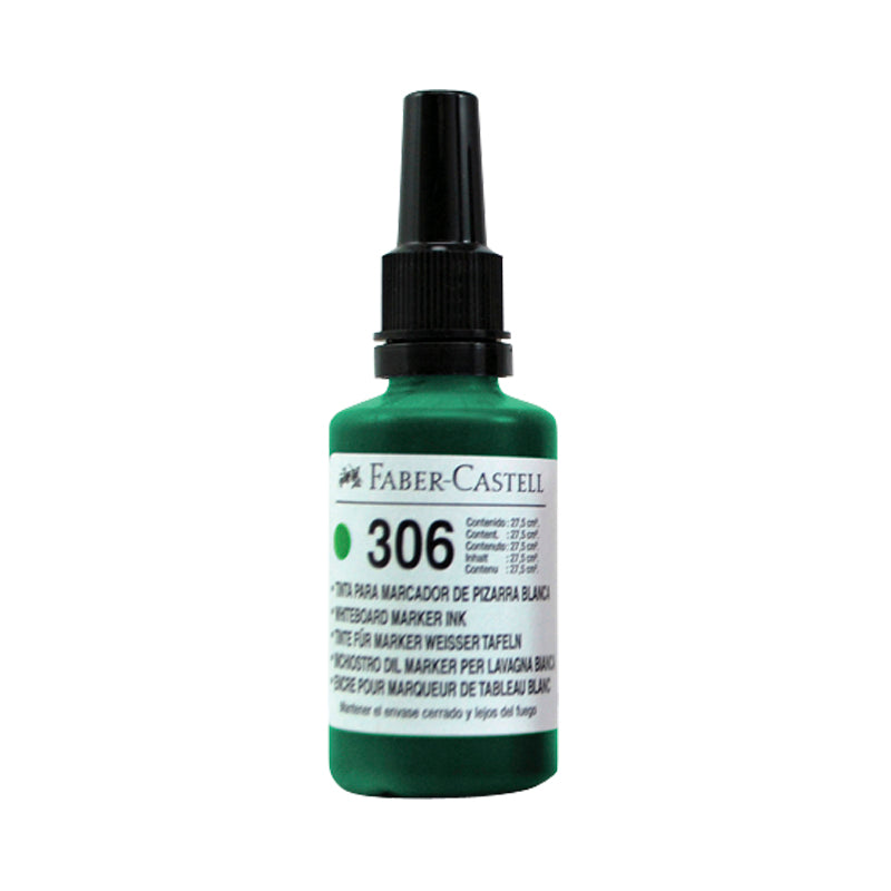 Tinta recarga para plumón pizarra 306 verde Faber Castell