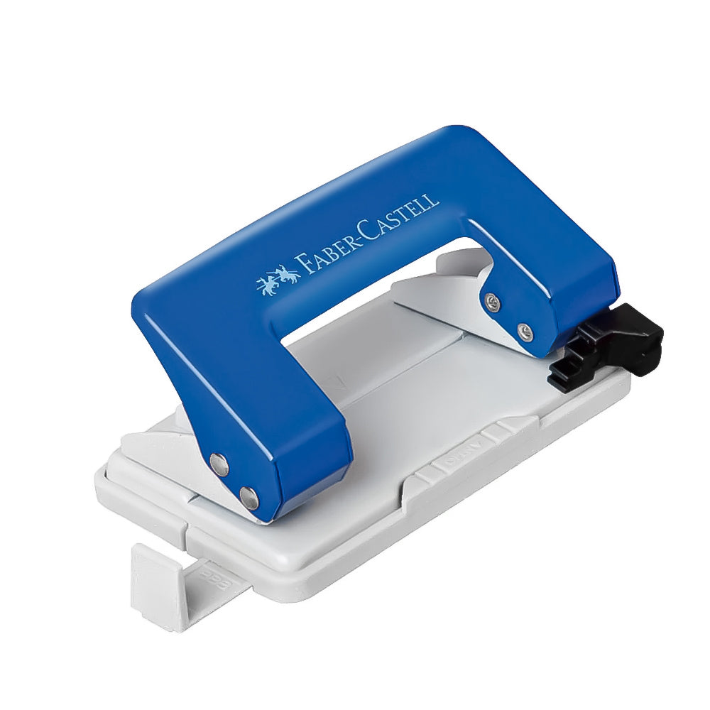 Perforador escolar 10 hojas color azul Faber Castell