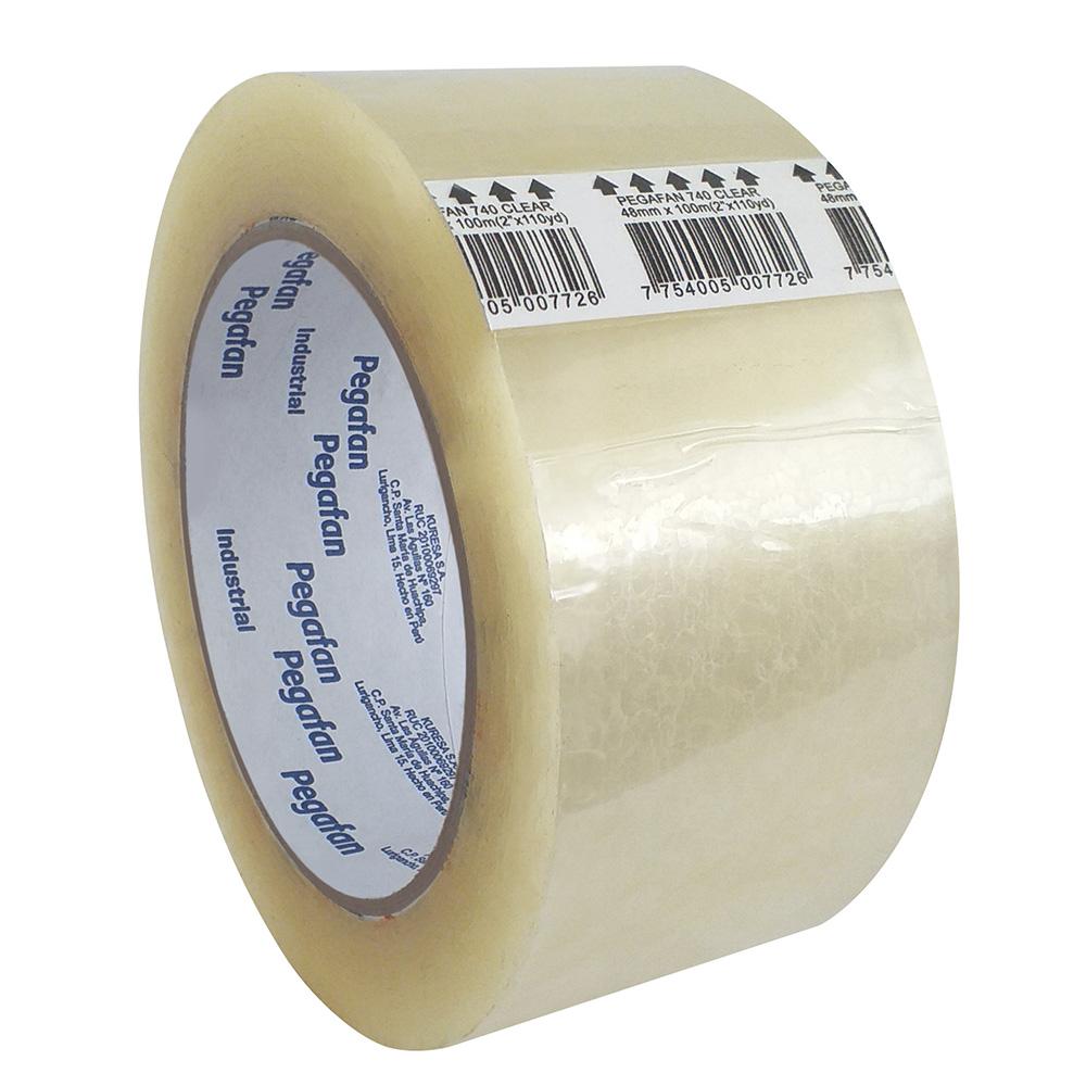 Cinta de embalaje transparente 2 x 110 yardas (740) Pegafan
