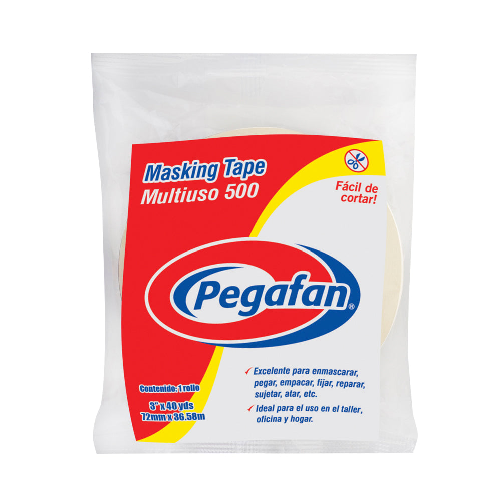 Cinta masking tape 3" x 40 yrd (500) Pegafan