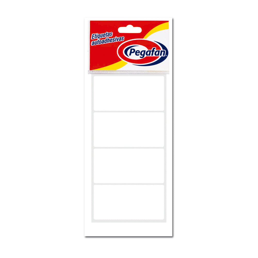 Etiqueta 3 x 1 1/2 (73.5mm x36.2mm) blanco 100 undidades Pegafan