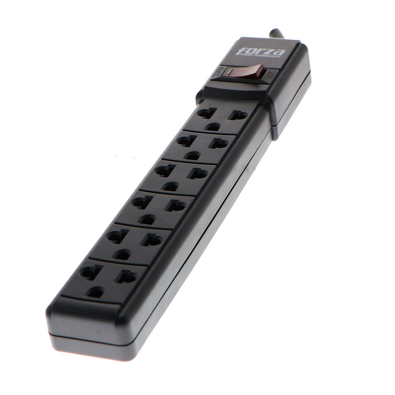 Supresor multitomas 6 salidas negro ps 001b forza