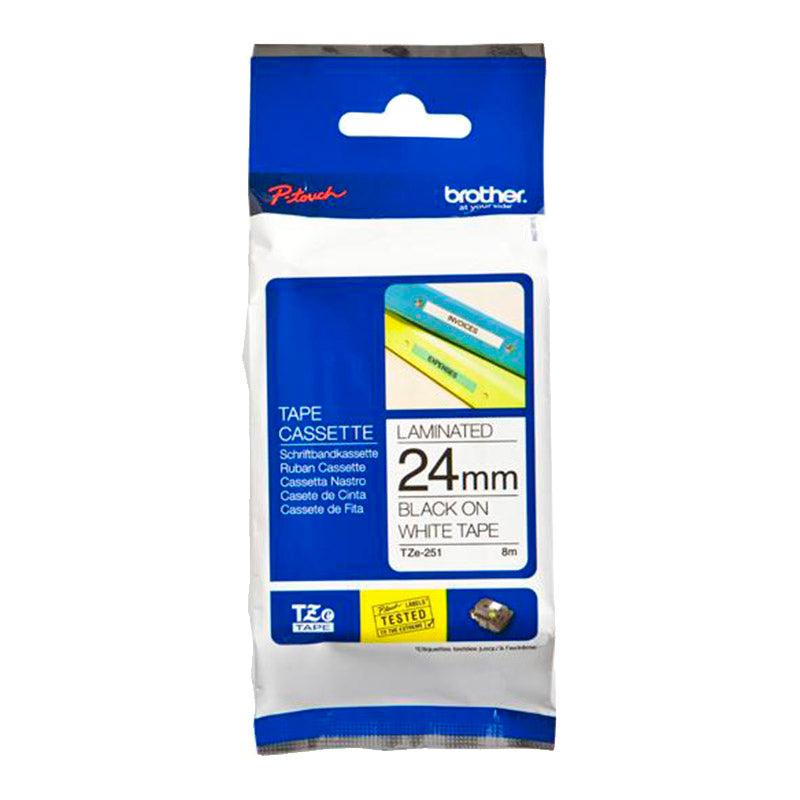 Cinta rotuladora tze 251 p/pt 9500 24mm brother
