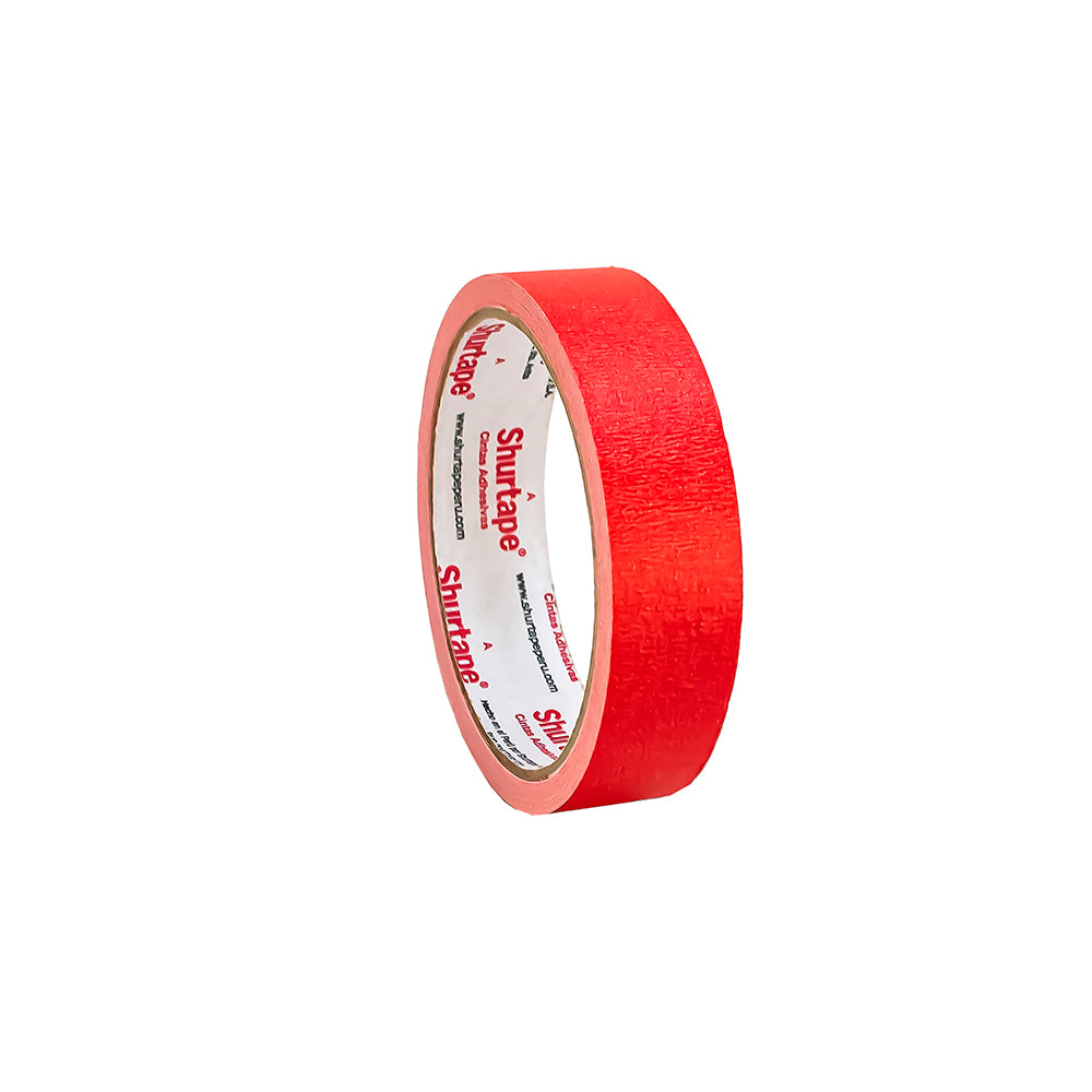 Cinta masking tape rojo 1" x 15 yd Shurtape