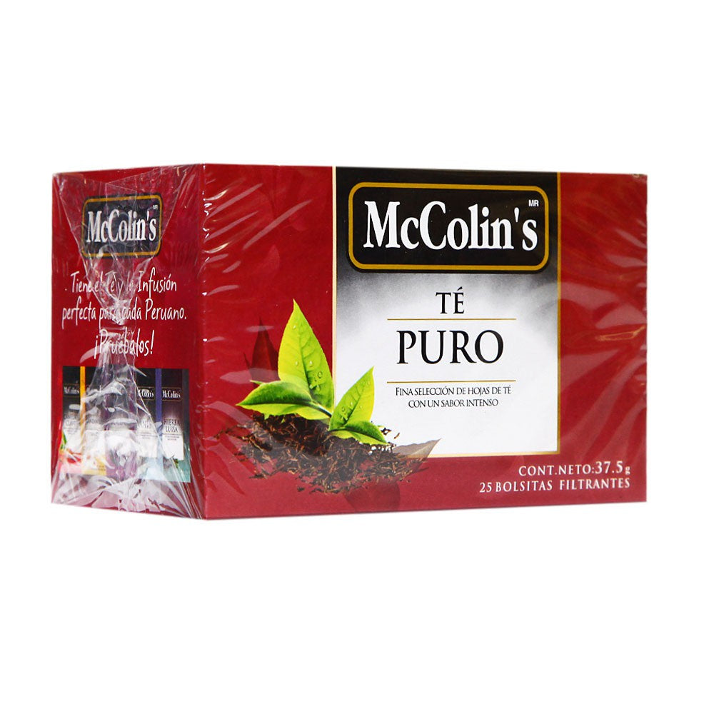 Té puro caja x 25 und Mccolins