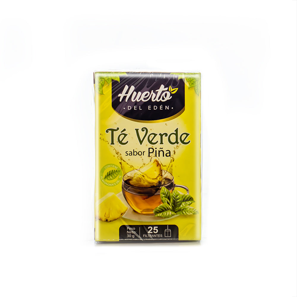 Té verde piña caja x 25 und huerto del eden