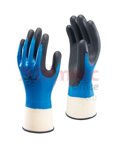 Guante nitrilo showa foam grip377 talla 9 xpar